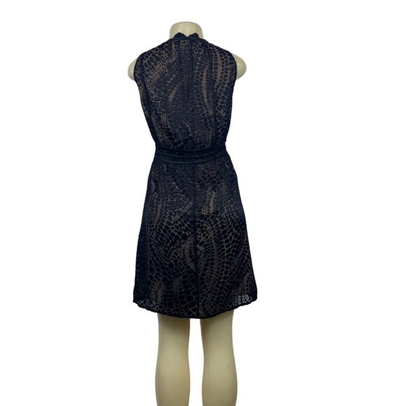 BCBG Maxazria Women's Black Blouson Dress Sz L - Picture 3 of 9